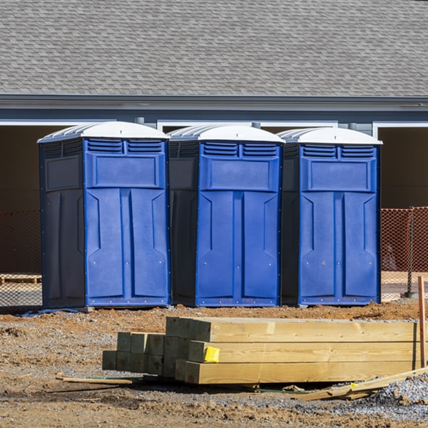 what is the maximum capacity for a single portable restroom in Newville PA